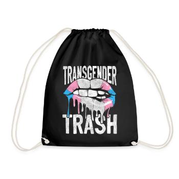 Fierté LGBT transgenre - Sac de sport léger - noir - Devant