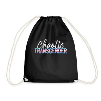 Transgender Trans LGBT Pride - Turnbeutel - Schwarz - Vorne