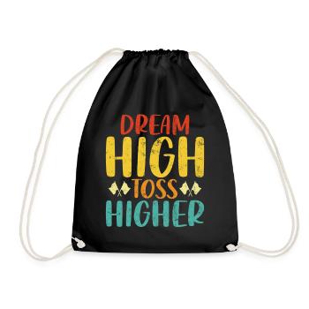 Dream High Toss Higher Retro Marching Band Lustig - Turnbeutel - Schwarz - Vorne