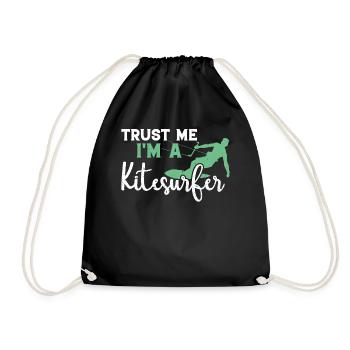 Kiteboarding Lover Kitesurfing - Croyez-moi, je suis un - Sac de sport léger - noir - Devant
