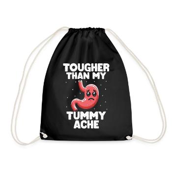Douleur à l’estomac Survivant Douleur à l’estomac - Sac de sport léger - noir - Devant