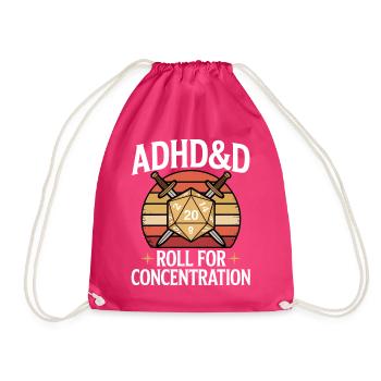 RPG TDAH - Sac de sport léger - fuchsia - Devant