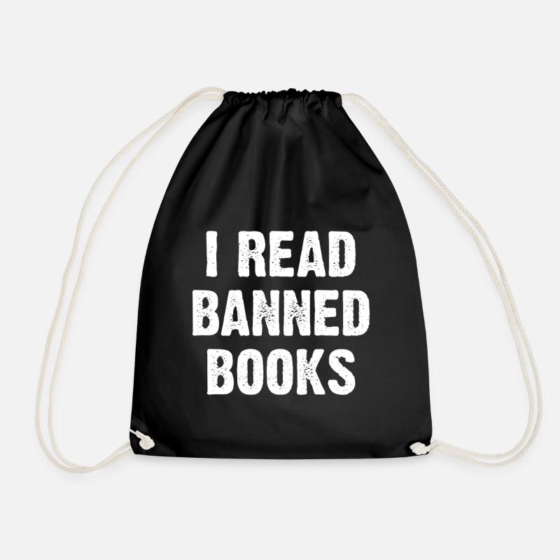 Je lis des livres interdits - Sac de sport léger - noir