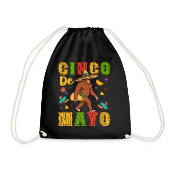 Cino De Mayo - Drawstring Bag - black - Front