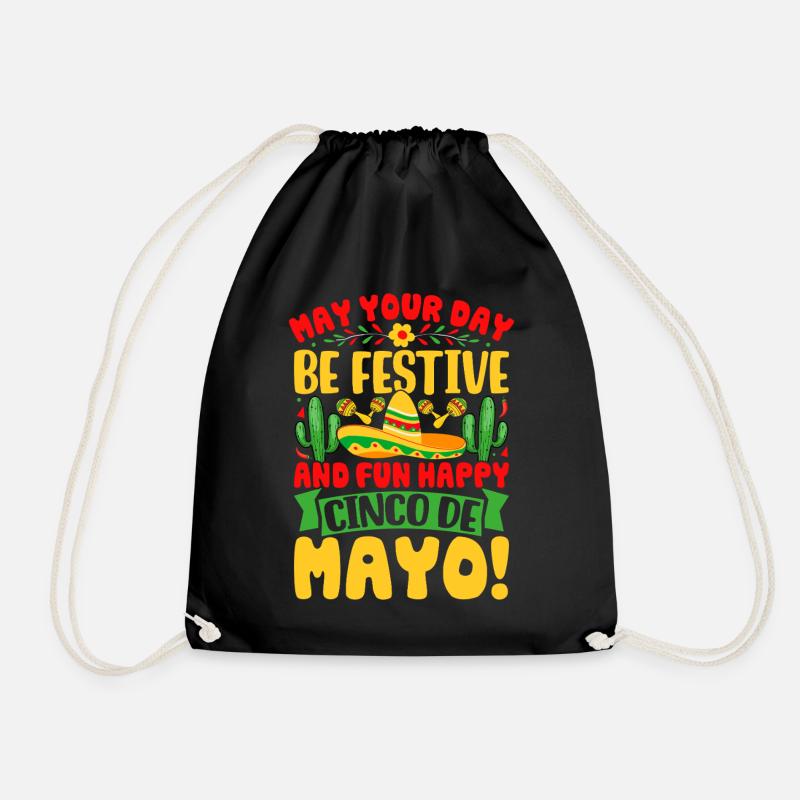 Cinco De Mayo - Turnbeutel - Schwarz