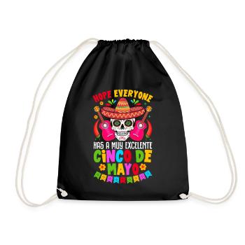 Cino de Mayo - Drawstring Bag - black - Front