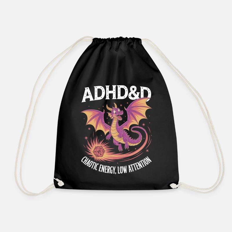 Adhs RPG - Turnbeutel - Schwarz