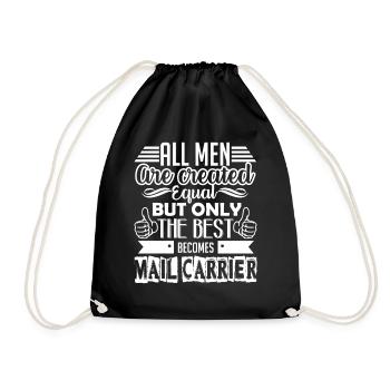 Only The Best Becomes Mail Carriers - Drawstring Bag - black - Front