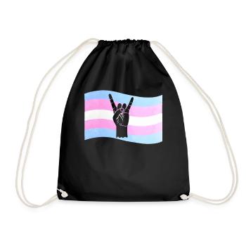 Fierté LGBT transgenre - Sac de sport léger - noir - Devant