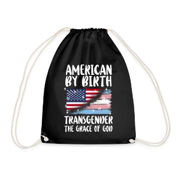 Fierté LGBT transgenre - Sac de sport léger - noir - Devant