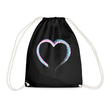 Fierté LGBT transgenre - Sac de sport léger - noir - Devant