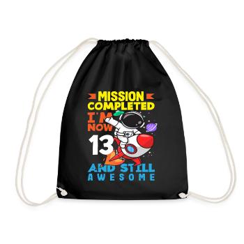 Mission accomplie J’ai 13 ans maintenant et je suis toujours - Sac de sport léger - noir - Devant