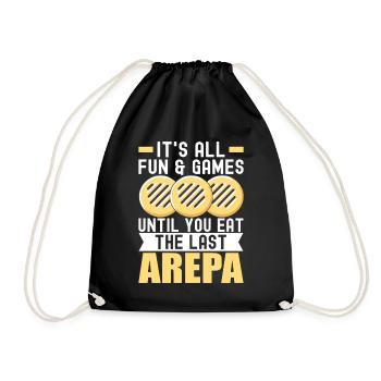 Venezuelan Arepas - Drawstring Bag - black - Front