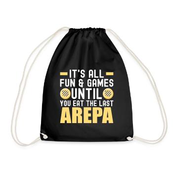 Arepas vénézuélienne - Sac de sport léger - noir - Devant