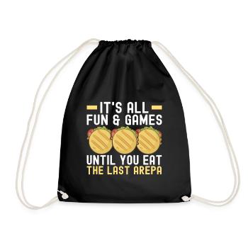 Venezuelan Arepas - Drawstring Bag - black - Front