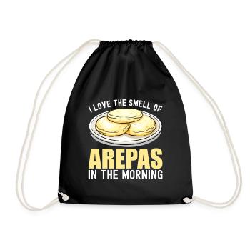 Venezolanische Arepas - Turnbeutel - Schwarz - Vorne