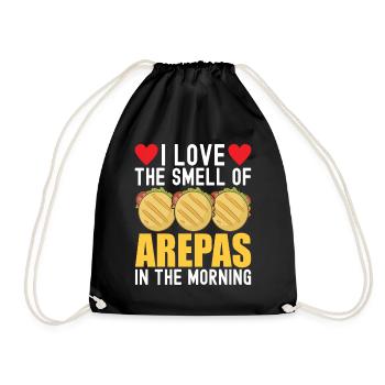 Venezuelan Arepas - Drawstring Bag - black - Front