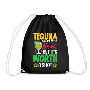 Tequila - Turnbeutel - Schwarz - Vorne