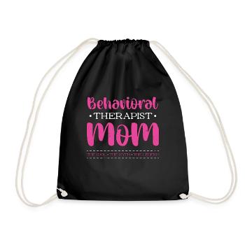 Behavioral Therapist Mom The Idol Behavioral Tech - Drawstring Bag - black - Front
