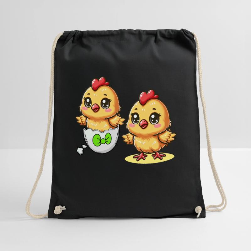 Chick Easter Egg Easter Eggs Chicken Eggs Easter Child Drawstring Bag