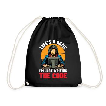 Coder Life’s A Game Je ne suis qu’un développeur Web Coders - Sac de sport léger - noir - Devant