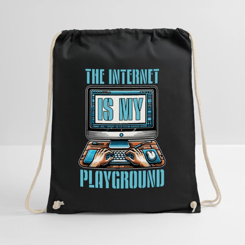 Coder The Internet Is My Playground Web Developer Turnbeutel