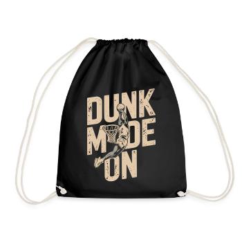 Dunk Mode Enabled - Drawstring Bag - black - Front