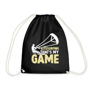 Le kitesurf c’est mon jeu - Kiteboarding - Sac de sport léger - noir - Devant