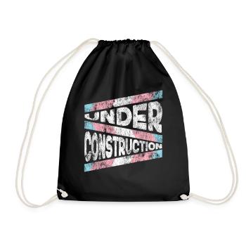 Fierté LGBT transgenre - Sac de sport léger - noir - Devant