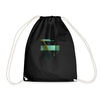 Paradise Sunshine Serenity Palm - Drawstring Bag - black - Front