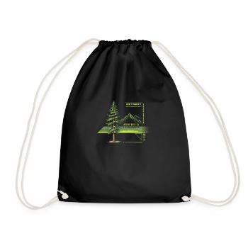 Evergreen Retreat Forest Soul - Drawstring Bag - black - Front