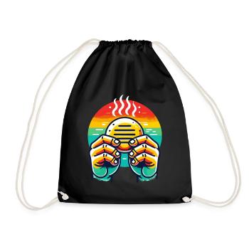 Venezolanische Arepas - Turnbeutel - Schwarz - Vorne