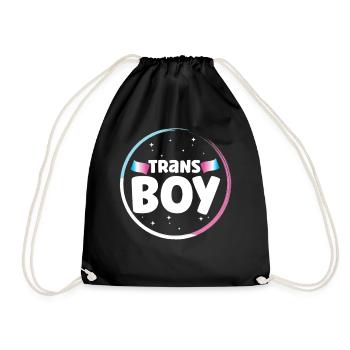 Transgender Trans LGBT Pride - Turnbeutel - Schwarz - Vorne