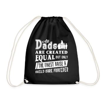 Childcare Provider Proud Childcare Provider Dad - Drawstring Bag - black - Front
