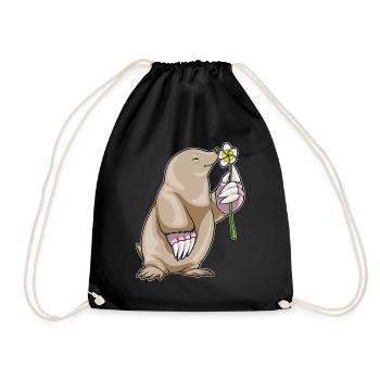 Plumeria taupe - Sac de sport léger - noir - Devant
