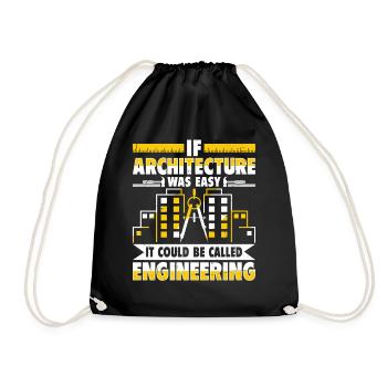 Architecte - Sac de sport léger - noir - Devant