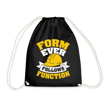 Architect - Drawstring Bag - black - Front