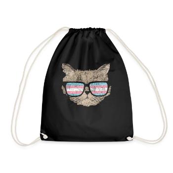 Fierté LGBT transgenre - Sac de sport léger - noir - Devant