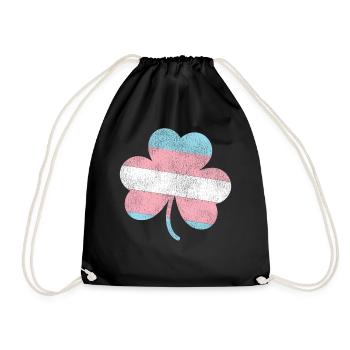 Fierté LGBT transgenre - Sac de sport léger - noir - Devant