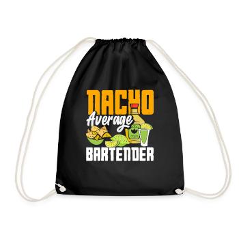 Nacho Average Bartender Saying Design - Sac de sport léger - noir - Devant
