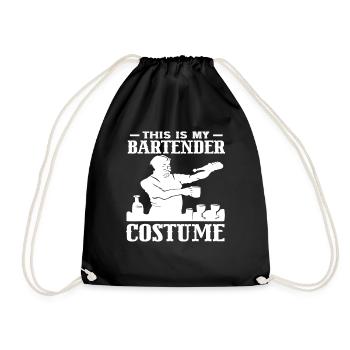 This is my bartender costume - Drawstring Bag - black - Front
