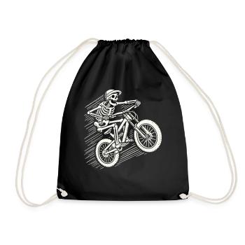 Skeleton Vélo Aventure VTT Rétro - Sac de sport léger - noir - Devant