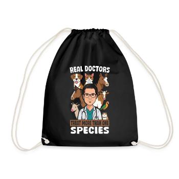 Les vrais médecins traitent plus d’une espèce - Sac de sport léger - noir - Devant