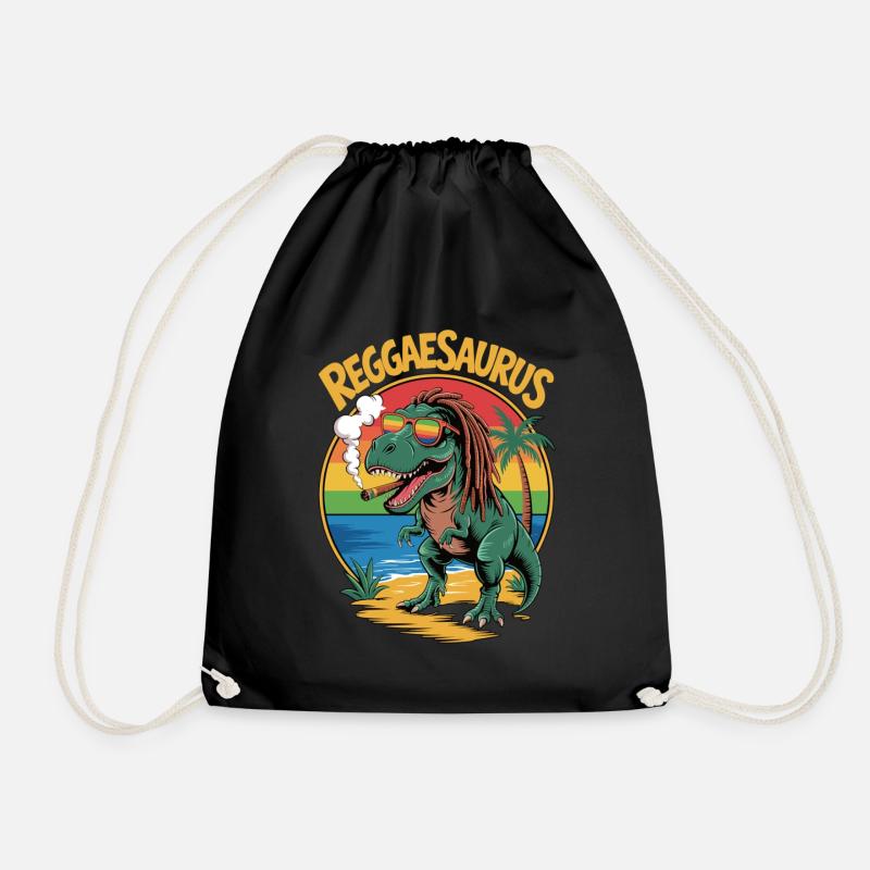 Reggaesaurus - Turnbeutel - Schwarz