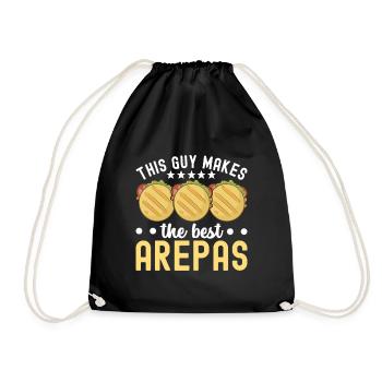Arepas vénézuélienne - Sac de sport léger - noir - Devant
