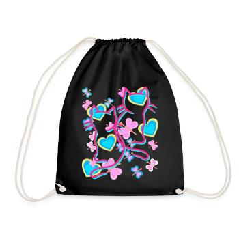 Rétro Été Chat Chats Vintage Enfants Enfant - Sac de sport léger - noir - Devant
