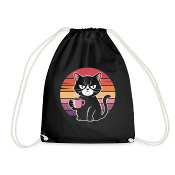 Mauvaise humeur, bon café - Sac de sport léger - noir - Devant