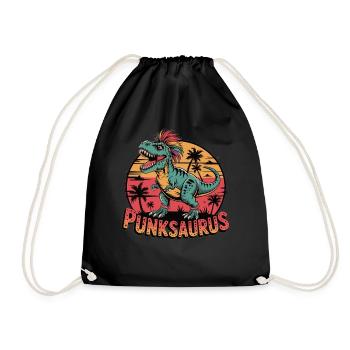 Punksaurus - Turnbeutel - Schwarz - Vorne