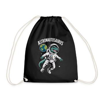 Astronautosaurus - Drawstring Bag - black - Front