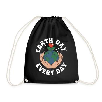 Jour de la Terre - Sac de sport léger - noir - Devant